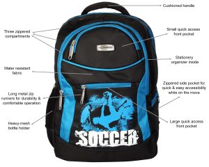 Compass backpack 6012 black features