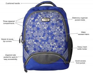 Compass backpack 6016 blue features